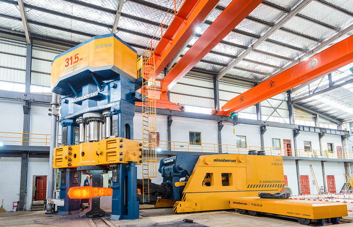 Twee kolommen duwen volledig hydraulisch open die smeden pers elektrische besturing hydraulische smeden pers